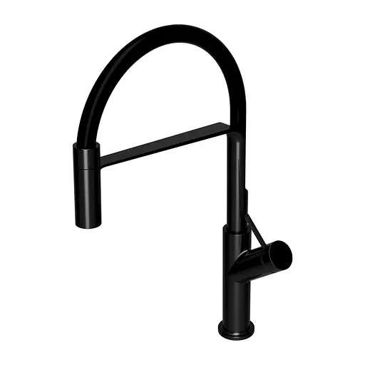 Смеситель для кухни Omnires Vita black VI6350BLBL Черный матовый - фото 2