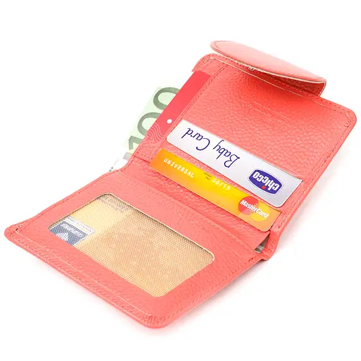 Кожаный женский кошелек Canpellini 9х11.7х1 см acs0025177 - фото 4