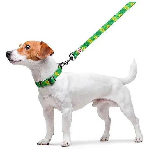 Повідець для собак Waudog Nylon нейлоновий, малюнок "Авокадо" - фото 4