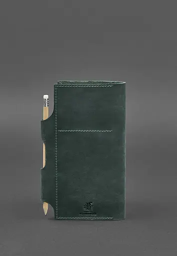 Кожаный женский тревел-кейс 3.0 зеленый с мандалой - фото 5