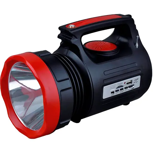 Фонарь LED Grunhelm GR-1908T(SY)K ручной аккумуляторный 5W+22LED, 3х2000 mAh (124632)