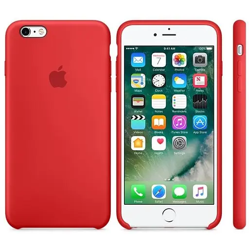 Чохол-накладка Toto Silicone Case Apple iPhone 6 Plus/6s Plus Red - фото 2