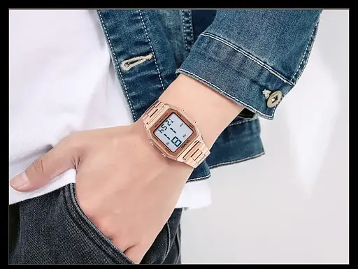 Чоловічий наручний годинник Skmei 1735 (Рожеве золото) - фото 4