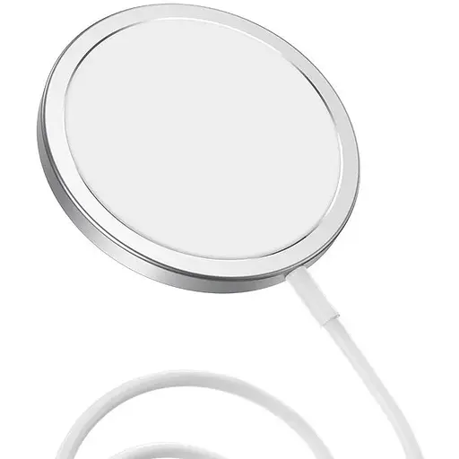 Зарядне бездротове HOCO magnetic wireless fast charger CW30 Pro до 15 ват біле - фото 1