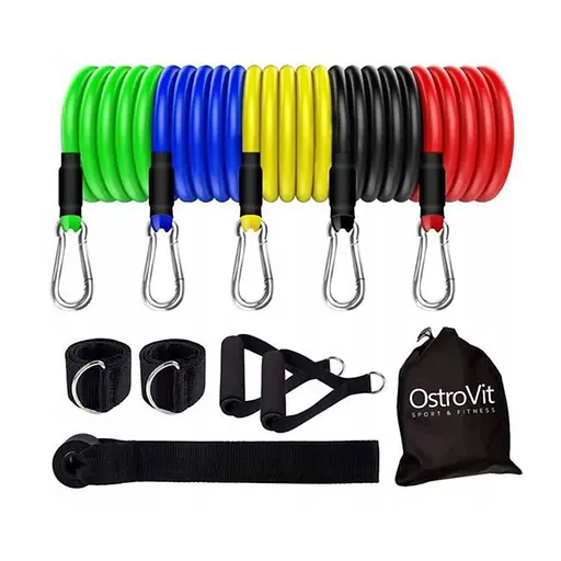 Набір еспандерів для фітнесу OstroVit Resistance Bands Set Expander 5 шт. - фото 2