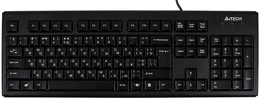 Клавіатура A4Tech KR-83 PS/2 USB Black (KR-83 PS/2 (Black)) - фото 1