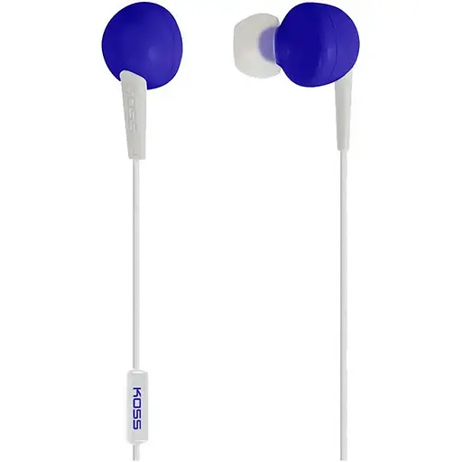 Наушники Koss проводные KEB6iB Mic с микрофоном голубые (021299181041) - фото 2
