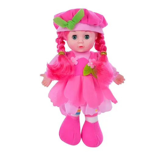 Детская Кукла LY3011(Pink) мягконабивная, 28 см, розовая