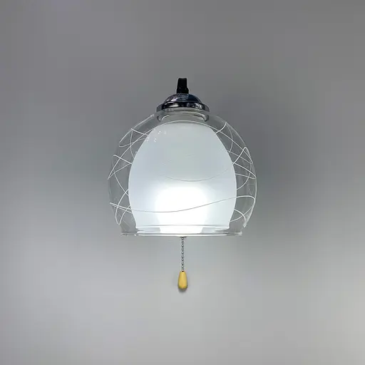 Бра в чорному корпусі на 1 подвійний плафон Line F 51098/1 - фото 5