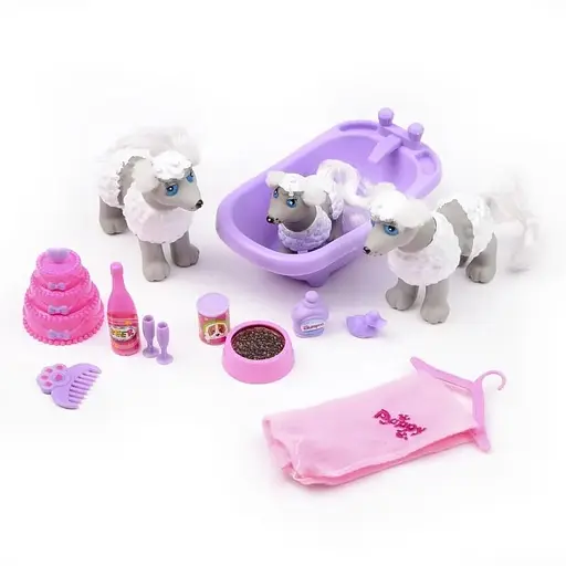 Игровой набор Фигурки щенков в ванной IE44D