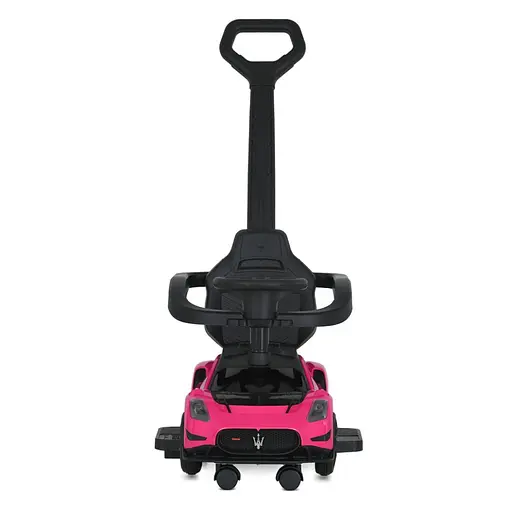 Детская каталка-толокар 2 в 1 M 5106-8 розовй, с родителькой ручкой - фото 5
