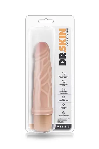 Вібратор Blush Mr. Skin Cock Vibe 19.7 см тілесний - фото 2