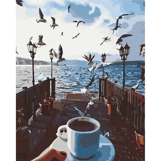 Картина по номерам на подрамнике Brushme Море кофе - фото 1