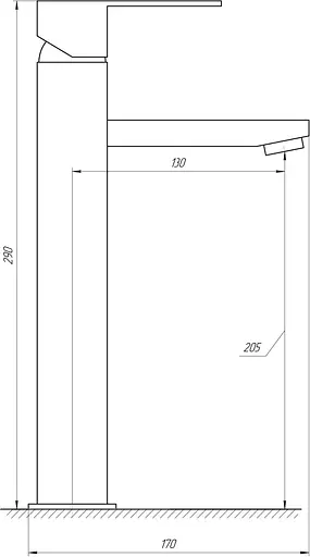 Смеситель для умывальника Globus Lux Sicilia SBQ-201-BB Черный матовый - фото 2