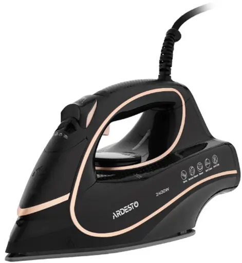 Гладильный паровой утюг ARDESTO IR-B2235 с керамическим покрытием подошвы 450мл 2400Вт Черный/Белый - фото 1