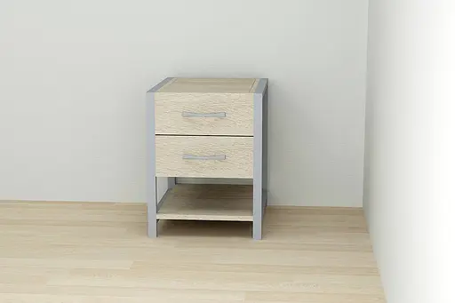 Тумба універсальна Ferrum-decor Вів'єн 2/1 50x41x40 сірий ДСП Дуб Сонома 16мм (FRD-104183)