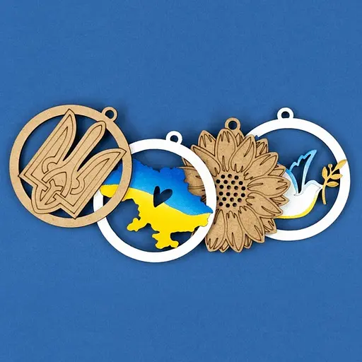 Детский набор заготовок "С Украиной в сердце“ Bambi UKR-LOVE 7,5х8 см - фото 6