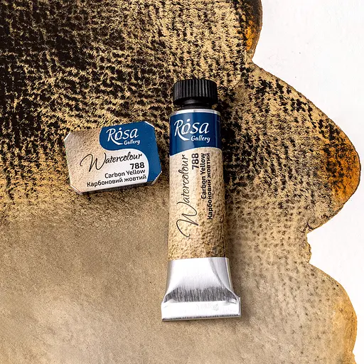 Фарба акварельна Карбоновий жовтий (788) 2.5 мл Rosa Gallery - фото 3