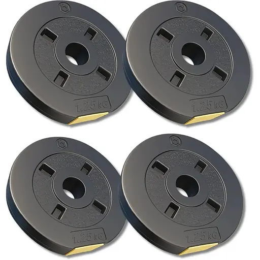 Сет композитных дисков Besport PowerPro 5 (4х1,25кг) для гантелей и штанг