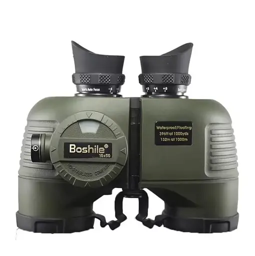 Бинокль Boshile 10х50 Admiral с дальномерной сеткой + компас