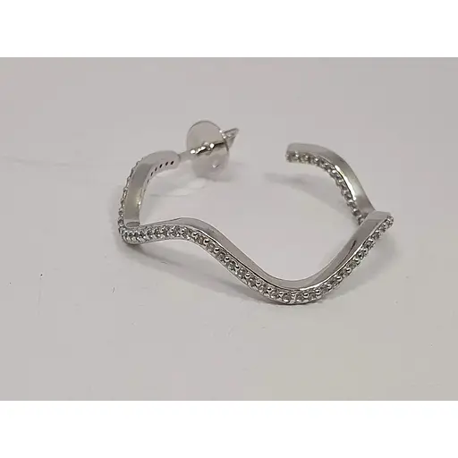 Серебряные сережки Dear с фианитами. 3530.1С - фото 5