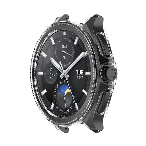 Комплект Tamister для годинника Xiaomi Watch 2Pro (бампер прозорий + ремінець Rolex design 22 мм сріблястий) - фото 4