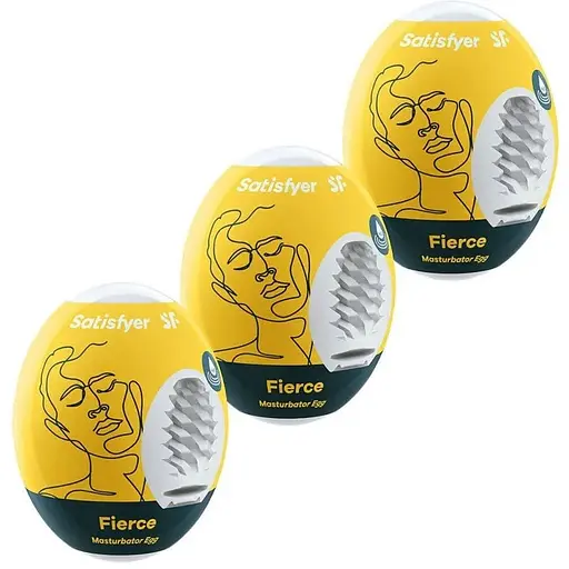 Набір мастурбаторів Satisfyer Masturbator Egg Fierce Set 3 шт. білий