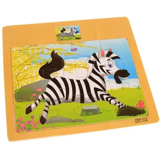 Деревянный пазл "Зебра" IW12