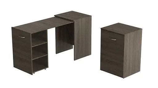 Стіл-тумба трансформер Смарт 1/1 Ferrum-decor 750x1450x500 ДСП Дуб Сонома Трюфель 16 мм (FRD-105071)