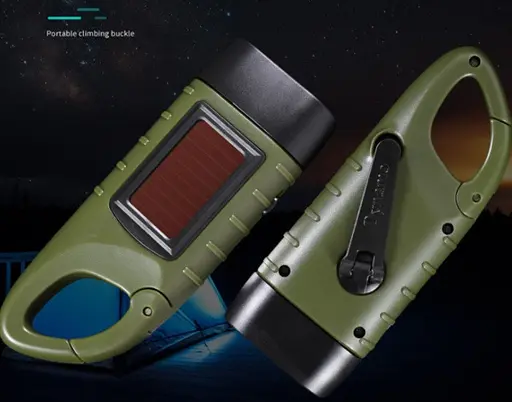 Динамо аварійний ліхтарик + microUSB (Зелений) - фото 7