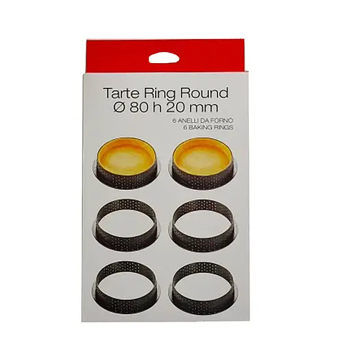 Комплект із 6 круглих форм для тартів з перфорованим краєм, Kitchen Master 87527 - фото 5