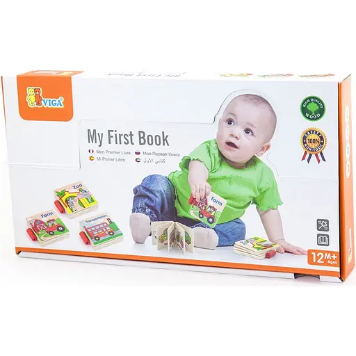 Дерев'яна книжка Viga Toys Перші англійські слова (50386) - фото 5