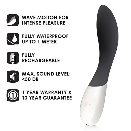 Вібратор Lelo Mona Wave 19.5 см чорний - фото 5