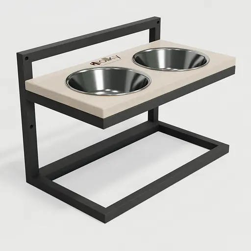 Hollky Flex M — миски на регульованій підставці для середніх собак (2 × 0.85 л) - фото 7