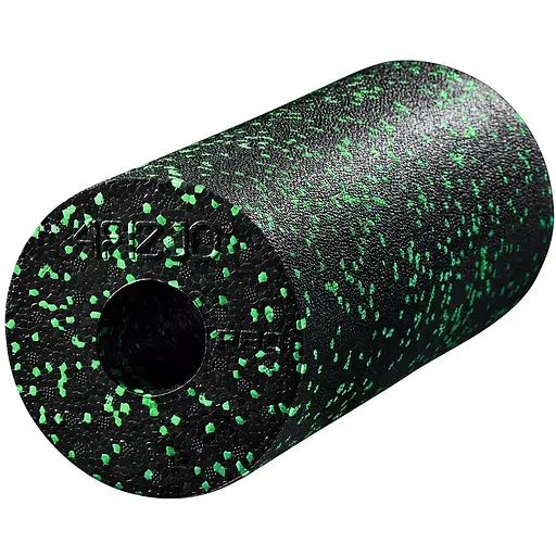 Массажный ролик 4FIZJO EPP PRO+ 33 x 14 см (валик, роллер) гладкий 4FJ1424 Black/Green (P-5907222931424) - фото 1