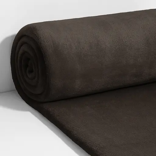 Плед LeLit велсофт гладкокрашеный 200х220 см серо-коричневый PL-0003 (le2000000340319) - фото 5