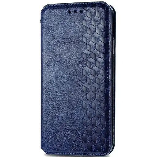 Шкіряний чохол-книжка GETMAN Cubic (PU) для Xiaomi Redmi Note 9 / Redmi 10X Синій