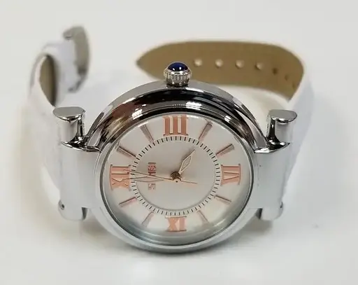 Женские классические часы Skmei 9075 Elegant (Белый) - фото 4