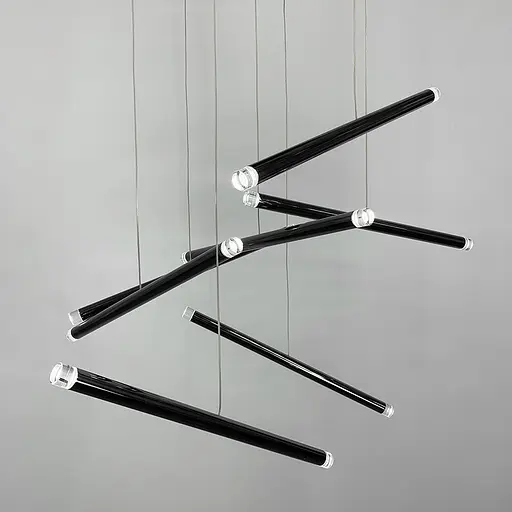 Каскадный светильник A-TUBE NANO в черном корпусе Line.F MJ 150 BK - фото 6