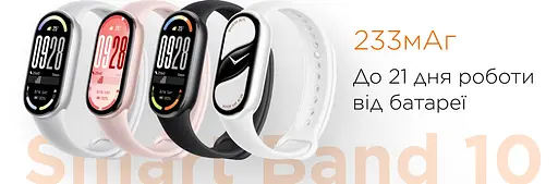 Фитнес-браслет Xiaomi Smart Band 10 (BHR07PYGL) черный - фото 9