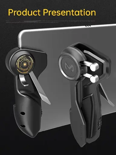 Ігровий механічний тригер зовнішній джойстик для телефону смартфона Memo AKpad-6k ігрові кнопки Black (18543) - фото 7