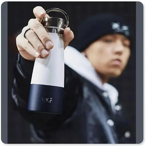 Термос Kiss Kiss Fish Yopin S-U47WS-E 475 мл Intelligent Thermal-insulation Water Cup біло-блакитний - фото 6