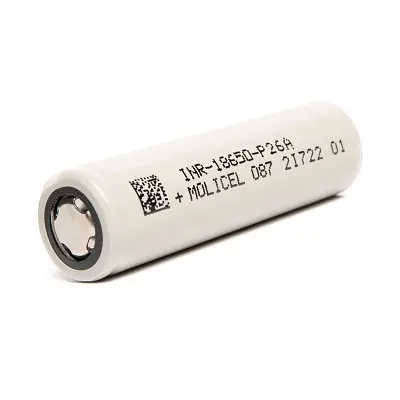 Аккумулятор Molicel INR18650-P26A Li-ion 2600mAh 35A (Белый)