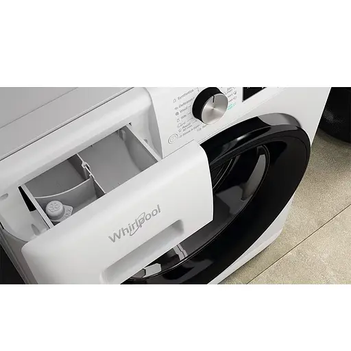 Стиральная машина Whirlpool фронтальная 10 кг 1400 A+++ 60 см дисплей пара инвертор люк черный белый - фото 7