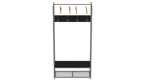Вішалка модульна підлогова Треліс 13 180x90x38 сірий ДСП Сосна Кембра 16мм FRD-104342 - фото 4