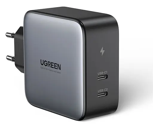 Зарядное устройство для Ugreen CD254 100 W Smart Charger евровилка (50327) - фото 1