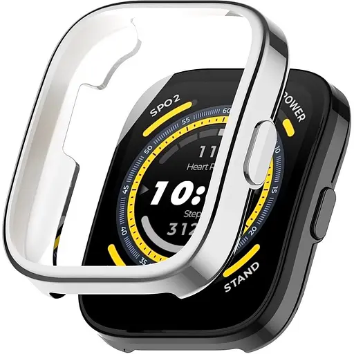 Защитный чехол Tamister для смарт-часов Amazfit Bip 5/5Pro серебристый