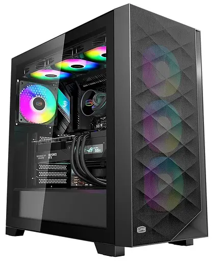 Корпус PcCooler PcCOOLER CPS черный (C3D510 BK ARGB), без блока питания - фото 1