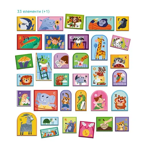 Магнитная доска "Азбука" DoDo Toys 200294, 1 магнитная доска на шнурке, 33 магнита - фото 3