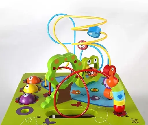 Детский развивающий Hape Куб Сельские зверьки E1810 Бизикуб деревянный - фото 4